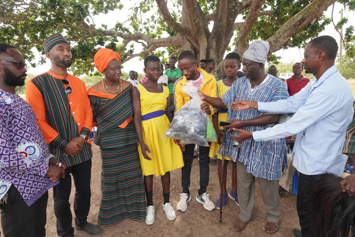 Emmanuel Aouad during a visit to northern Ghana.